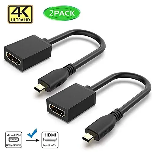 Cavo Micro HDMI a HDMI,GANA Adattatore Maschio a a
