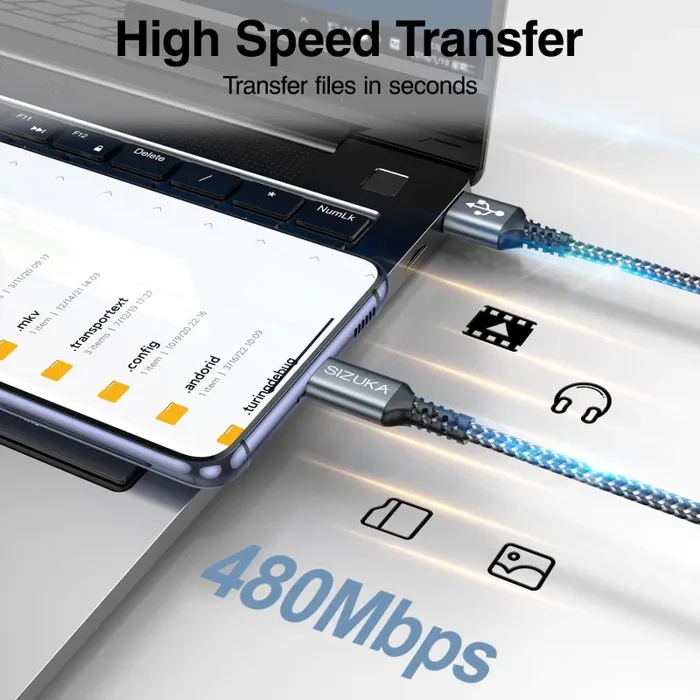 Cavo USB C [2M 3Pezzi] 3.1A Cavo USB Type-C Ricarica Rapida Nylon Cavo Tipo C per Samsung Galaxy S23 S22 S21 S20 S10 A71 A51 Huawei P50,Mate 40,MateBook,Xiaomi,OnePlus 9,Google Pixel 5,Realme - immagine 3