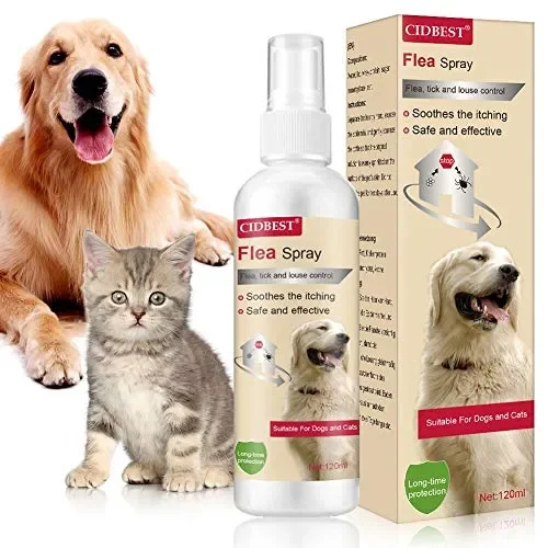 CBROSEY Spray Pulci,Antipulci Cani e Gatti,Flea Spray,Spray per la… Online