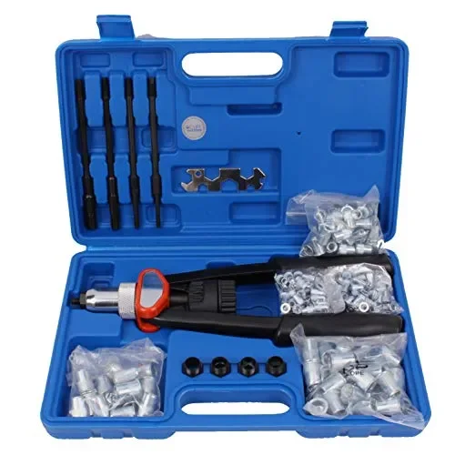 CCLIFE Pinza rivettatrice professionale con150 rivetti filettati M5 M6 M8…