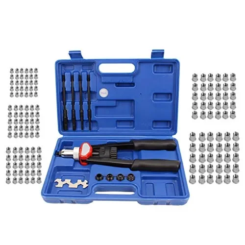 CCLIFE Pinza rivettatrice professionale con150 rivetti filettati M5 M6 M8… - immagine 2