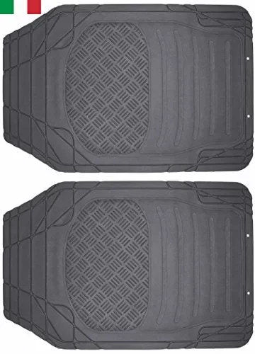 Cenni 38925 Set 2 Tappeti Auto in Gomma Sagomabili Universali Made Italy