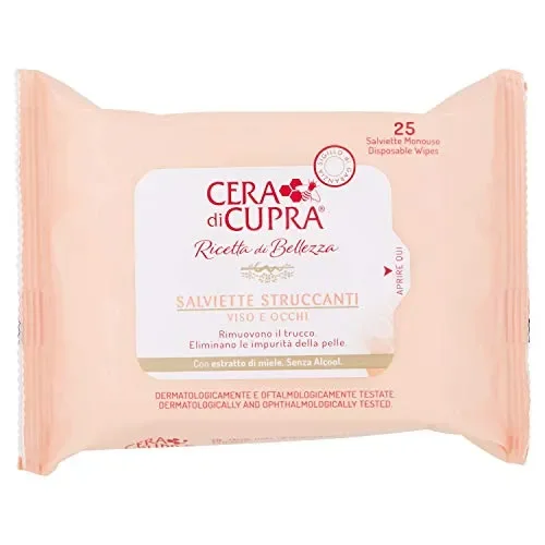 Cera di Cupra Ricetta Bellezza Salviette Struccanti per Viso e Occhi – 20…