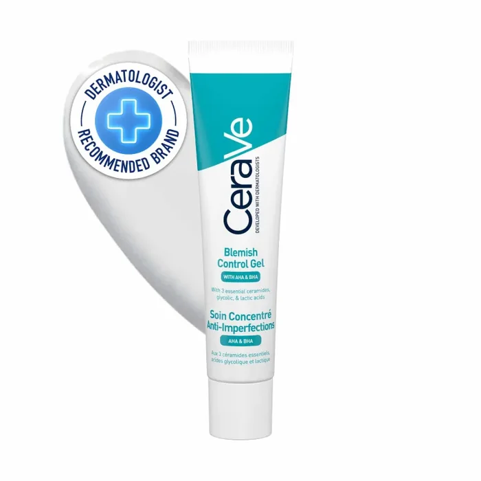 CeraVe Gel Controllo Imperfezioni, Per Pelle con Tendenza Acneica, Anti-Imperfezioni, Per Pelle Sana e Luminosa, Con AHA e BHA, 40 ml