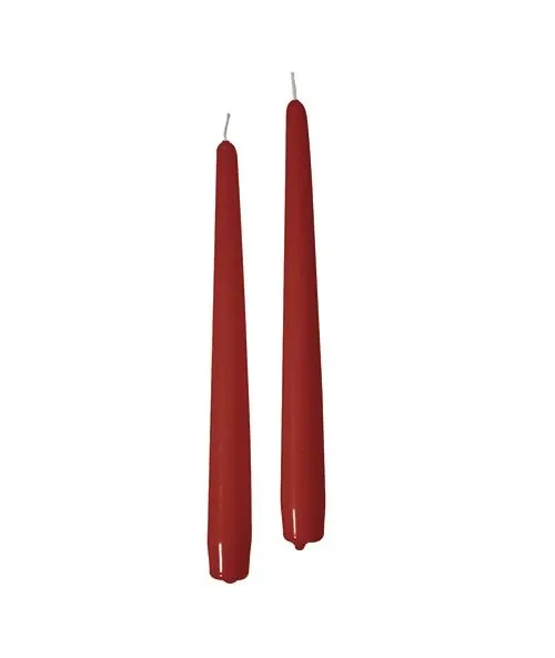 Cereria Di Giorgio Candele Coniche Ø 2,2 cm H. 25 cm (10 pz) – Rosso
