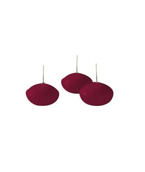 Cereria Di Giorgio Candele Galleggianti Ø 4,5 cm H. 2,7 cm (20 pz) – Bordeaux - immagine 2