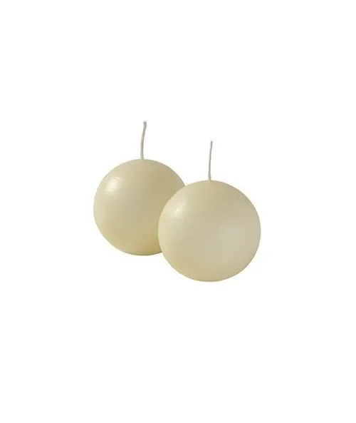 Cereria Di Giorgio Candele sfera Ø 4,5 cm (12 pz) – Avorio