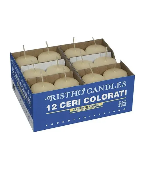 Cereria Di Giorgio Ceri Ø 4 cm H. 7 cm (12 pz) – Avorio - immagine 2