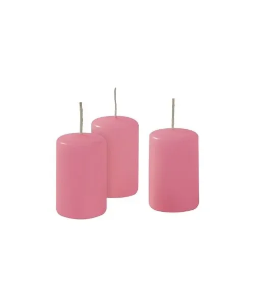 Cereria Di Giorgio Ceri Ø 4 cm H. 7 cm (12 pz) – Rosa Bebé