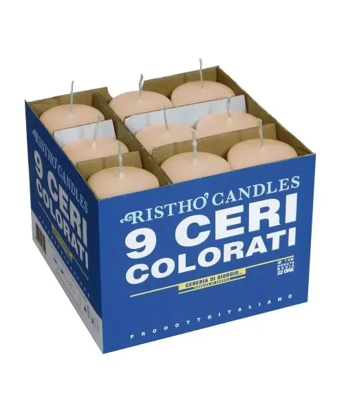 Cereria Di Giorgio Ceri Ø 5 cm H. 12 cm (9 pz) – Cipria - immagine 2
