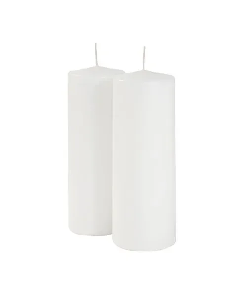 Cereria Di Giorgio Ceri Ø 7 cm H. 20 cm (2 pz) – Bianco