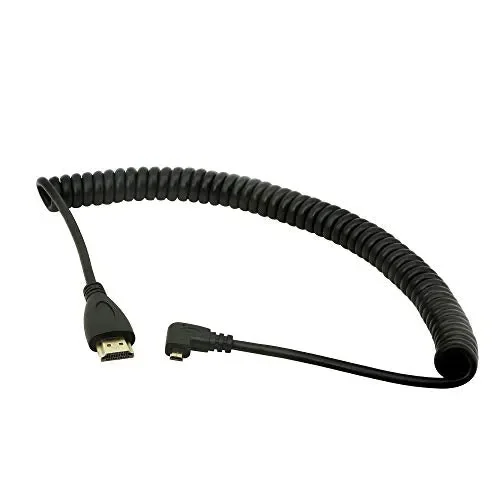 Cerrxian, cavo HDMI maschio a micro ad angolo retto, adattatore…