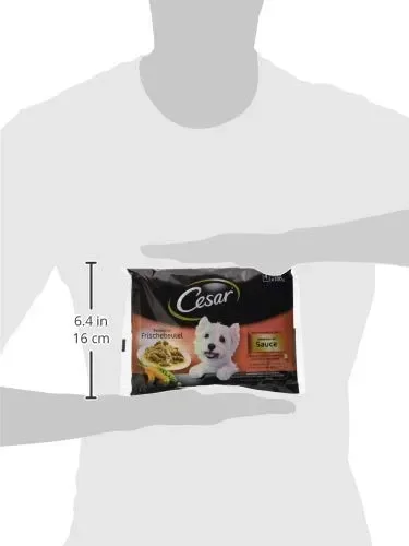 Cesar Le Delizie del Giorno Cibo per Cane Selezione in Salsa 4 x 100 g – 13… - immagine 3