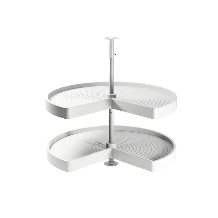 Cestello Girevole Ø81 cm per Mobile da Cucina 90 cm in Plastica Emuca Bianco Vendita calda online
