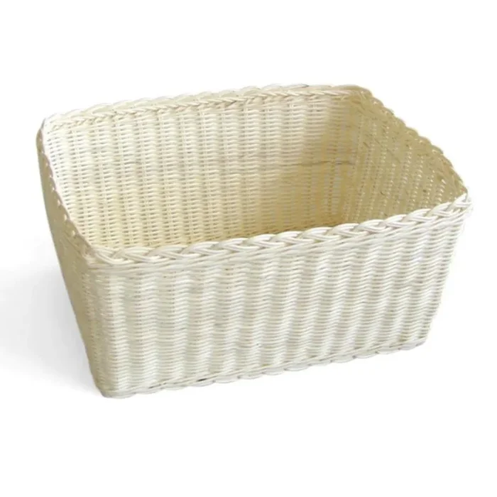 Cestina Rettangolare 37xh18x27 cm in Rattan Naturale Vendita online