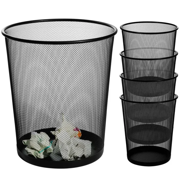 Cestino Gettacarte da 5 Pz 20×33 cm in Metallo Nero Online