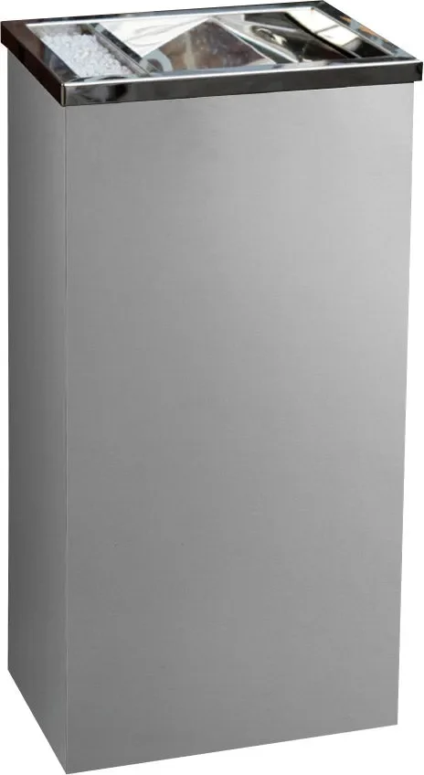 Cestino Gettacarte Posacenere 30,6x60x24,5 cm in Acciaio 17L per Interno Esterno Sconti