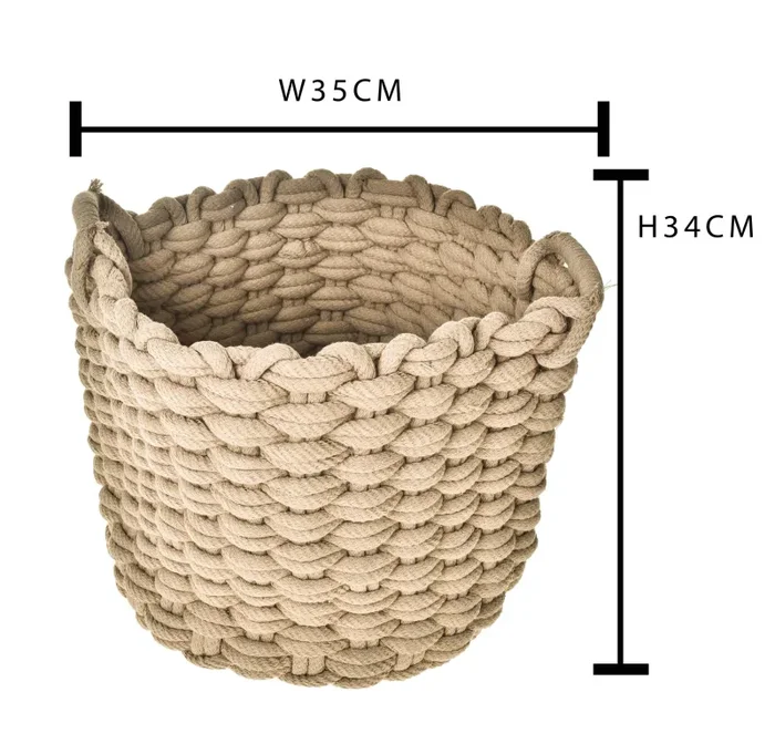 Cesto in Juta Grossa H 34 cm - immagine 2
