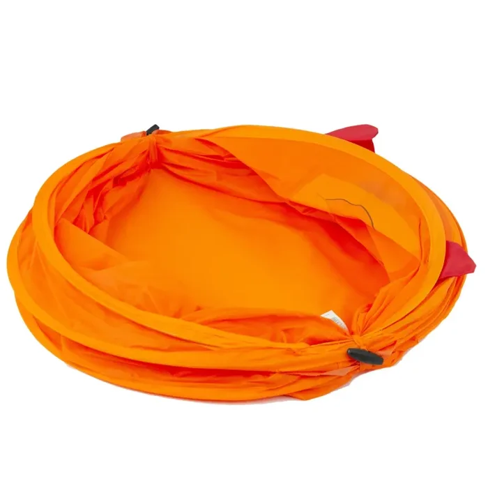 Cesto portagiochi pieghevole animali struttura in metallo 80×40 cm Arancio - immagine 3