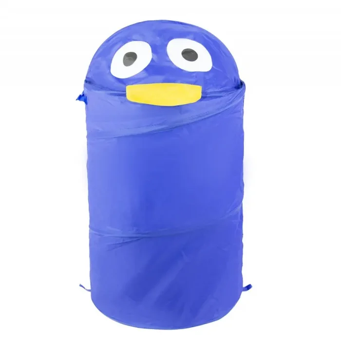 Cesto portagiochi pieghevole animali struttura in metallo 80×40 cm Blu Saldi