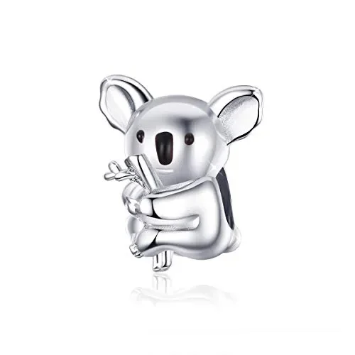 Charm a forma di koala in argento Sterling 925, collezione Animal Zoo,…