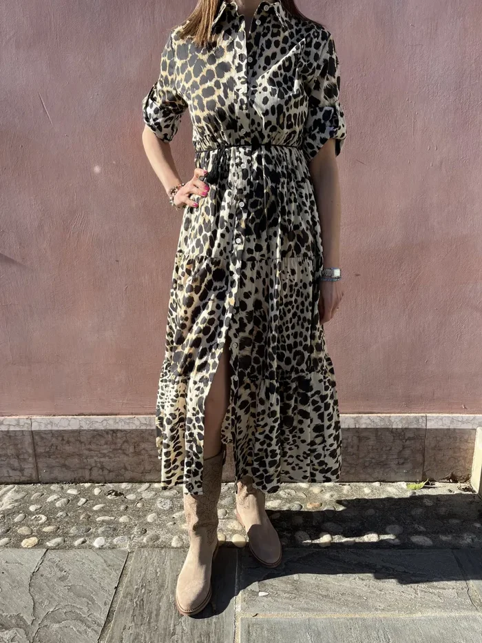 CHEMISIER LEOPARDATO DIXIE Online ora