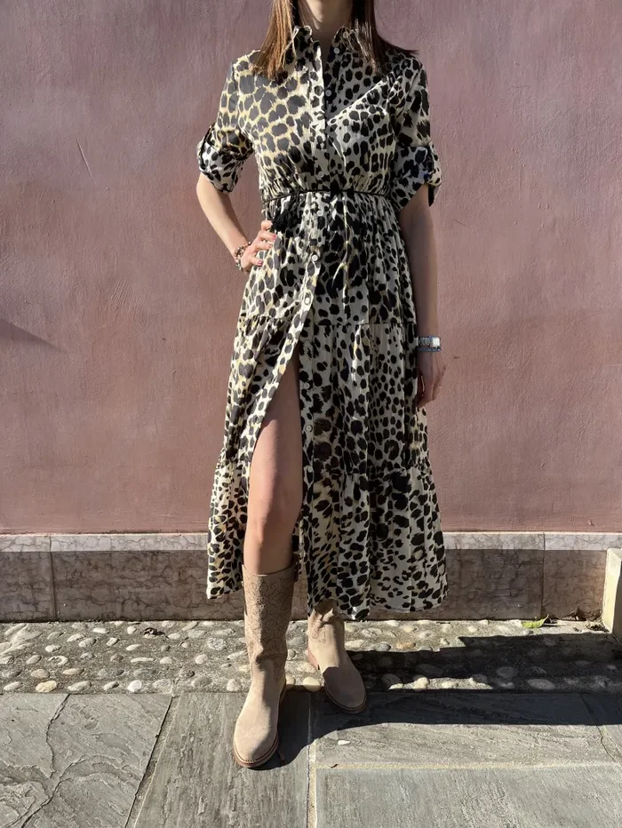 CHEMISIER LEOPARDATO DIXIE Online ora - immagine 2