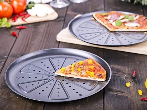 CHG 9776-46 Teglia per Pizza, 2 Pezzi, Diametro Ca. 28 Cm, in Nuova qualità… Sconti - immagine 2