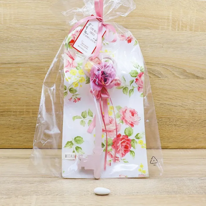 Chiave Verde Portafortuna e Sacchetto con Rose Beccalli for Life - immagine 2