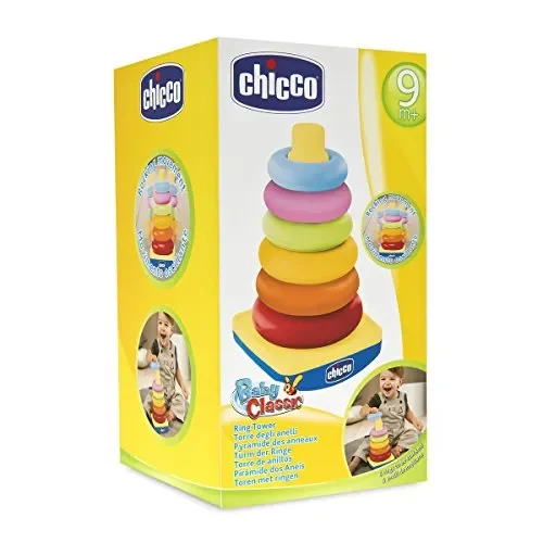 Chicco – Gioco Torre degli Anelli, Dindolino, Impilabile, 6-36 Mesi blu Vendita calda online - immagine 3