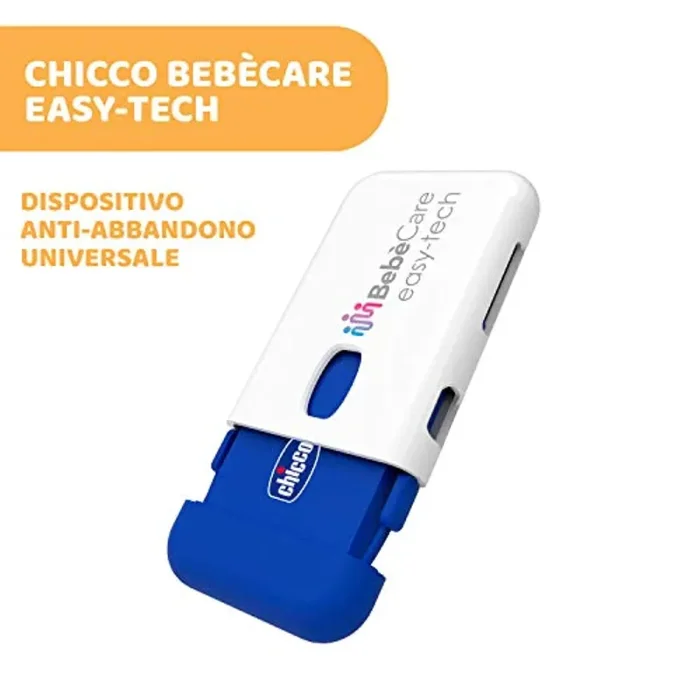 Chicco Bebècare Easy-Tech Dispositivo Anti Abbandono Universale per Seggiolino Auto, App, Bluetooth, 3 Livelli di Allarme, Allarmi Intelligenti – Bianco/Blu - immagine 2