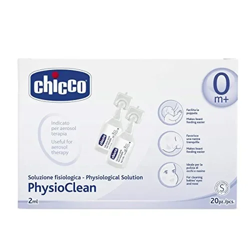 Chicco Physioclean Soluzione Fisiologica, 2 ml, 20 Pezzi