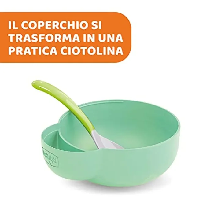 Chicco Portapappa e Portabiberon Termico in Acciaio Inox con 2 Contenitori, Contenitore Termico per Alimenti e Bevande, Mantiene la Temperatura Fino a 5 Ore, Contenitore Termico senza BPA, 0+ Mesi - immagine 3