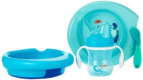 Chicco Set Pappa 6M+, Bimbo, Blu
