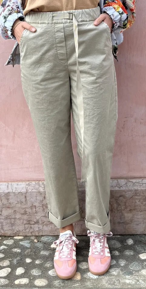 CHINOS CROPPED CON LACCIO - immagine 2