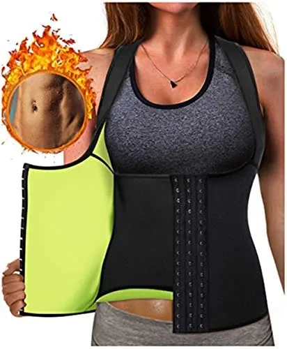 Chumian Tuta Sauna Dimagrante Donna Corsetto Vita Neoprene Sudore Sportiva… Moda