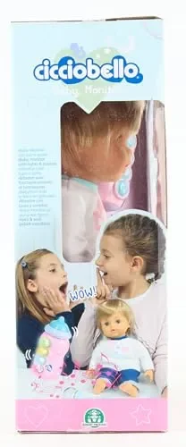 Cicciobello Baby Monitor, Bambola Interattiva con Corpo Morbido da 30 cm, Giochi Bambini 2 anni, Accessori Inclusi e Funzioni Guidate dal Monitor Biberon - immagine 3