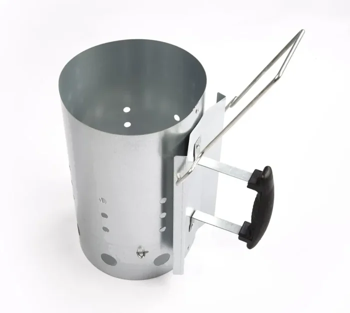 Ciminiera Accendi Carbonella in Acciaio Forato Starter C-17 - immagine 3