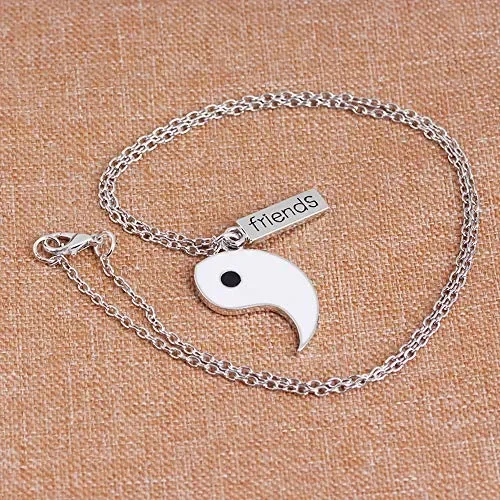 Ciondolo catena Yin Yang Taichi argento per coppia coppia,2 pezzi collane… Saldi - immagine 2