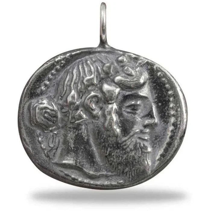 Ciondolo moneta Tetradracma di Naxos grande