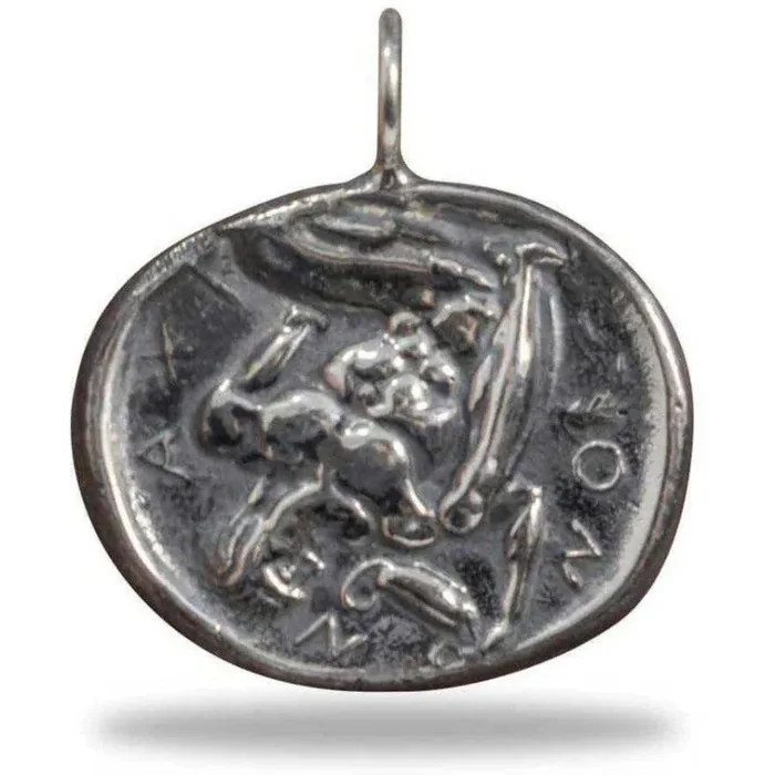 Ciondolo moneta Tetradracma di Naxos grande - immagine 2