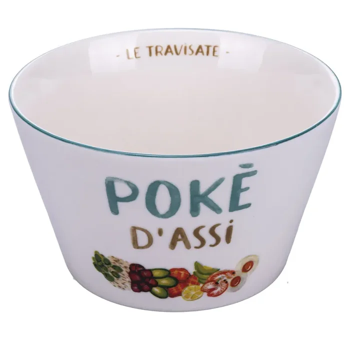 Ciotola Poke Ø6/10,8×9,5 cm in New Bone China VdE Tivoli 1996 Le Travisate Bianco - immagine 3