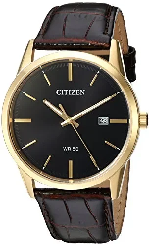 Citizen Orologio Analogico Quarzo Uomo con Cinturino in Pelle BI5002-06E Vendita calda