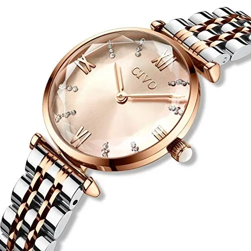 CIVO Orologio Donna Oro Rosa Orologi da Polso per A Or - immagine 2