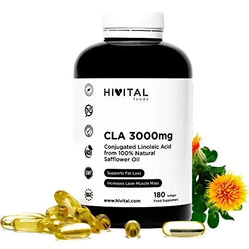 CLA Acido Linoleico Coniugato 3000 mg per dose | 180 softgels di Olio…