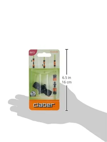 Claber 8613 Connettore a due vie, Nero - immagine 2