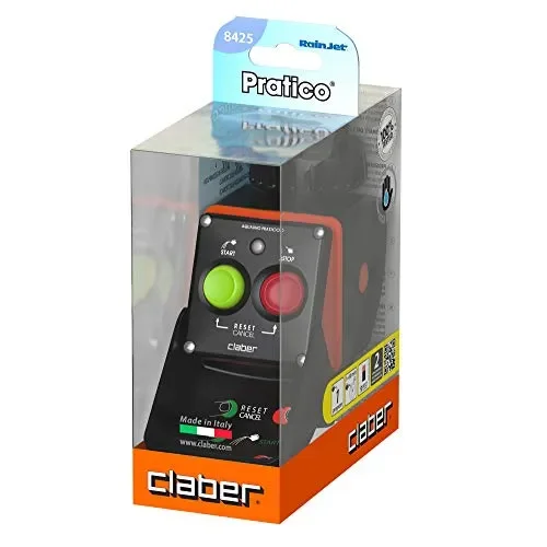 Claber 87276 AQUAUNO Pratico 8425, Nero/Arancione, 120x180x80 cm Moda - immagine 3