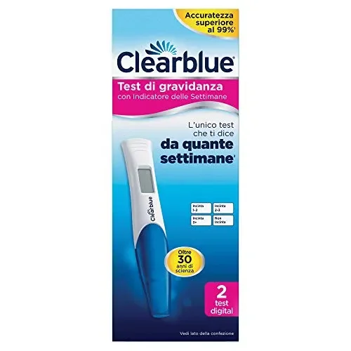 Clearblue Test di Gravidanza Digitale con Indicatore delle Settimane – Pacco…