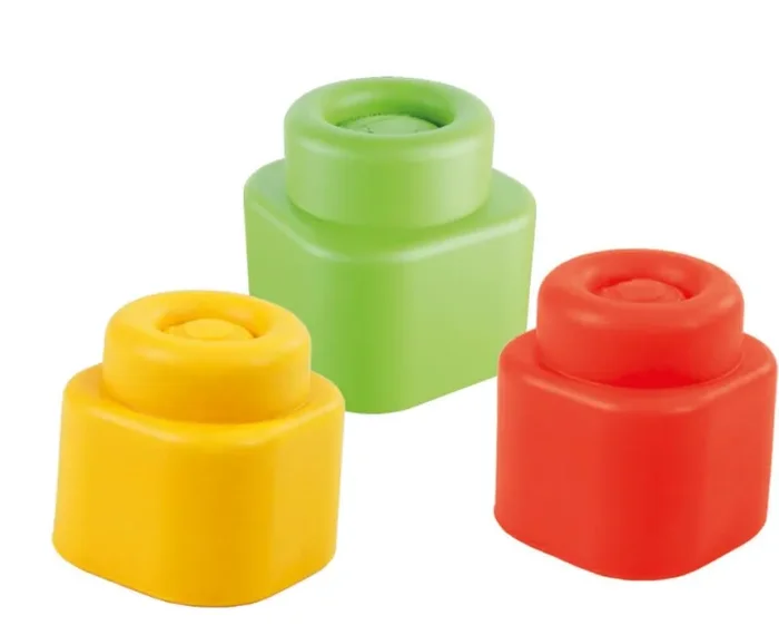 Clementoni – 17806 – Soft Clemmy – Touch, Explore And Play Sensory Rocket, Razzo con Mattoncini Morbidi e Personaggio, Set Costruzioni Prima Infanzia Multilingua per Bambini 6 Mesi, Made in Italy - immagine 2