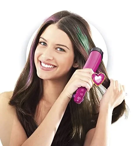 Clementoni- Crazy Chic-Trendy Hairstyle-Piastra con Colore per Decorazione Capelli, Gesso Pettine, Gioco Creativo Bambina 6 Anni, Multilingua, 18750 - immagine 2